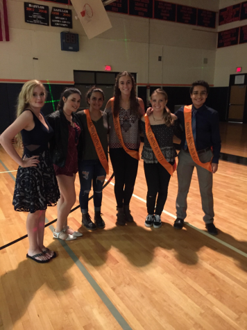 Members of the Homecoming court enjoy the dance.